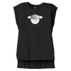 Women's Flowy Muscle Tee With Rolled Cuffs Thumbnail