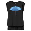Women's Flowy Muscle Tee With Rolled Cuffs Thumbnail