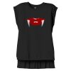 Women's Flowy Muscle Tee With Rolled Cuffs Thumbnail