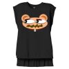 Women's Flowy Muscle Tee With Rolled Cuffs Thumbnail