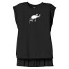 Women's Flowy Muscle Tee With Rolled Cuffs Thumbnail