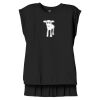 Women's Flowy Muscle Tee With Rolled Cuffs Thumbnail