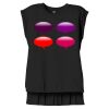 Women's Flowy Muscle Tee With Rolled Cuffs Thumbnail