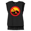 Women's Flowy Muscle Tee With Rolled Cuffs Thumbnail