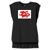 Women's Flowy Muscle Tee With Rolled Cuffs Thumbnail
