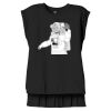 Women's Flowy Muscle Tee With Rolled Cuffs Thumbnail