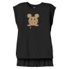 Women's Flowy Muscle Tee With Rolled Cuffs Thumbnail