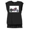 Women's Flowy Muscle Tee With Rolled Cuffs Thumbnail