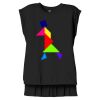 Women's Flowy Muscle Tee With Rolled Cuffs Thumbnail