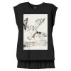 Women's Flowy Muscle Tee With Rolled Cuffs Thumbnail