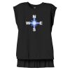 Women's Flowy Muscle Tee With Rolled Cuffs Thumbnail