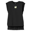 Women's Flowy Muscle Tee With Rolled Cuffs Thumbnail