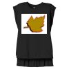 Women's Flowy Muscle Tee With Rolled Cuffs Thumbnail