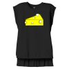 Women's Flowy Muscle Tee With Rolled Cuffs Thumbnail