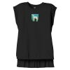 Women's Flowy Muscle Tee With Rolled Cuffs Thumbnail