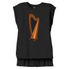 Women's Flowy Muscle Tee With Rolled Cuffs Thumbnail