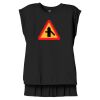 Women's Flowy Muscle Tee With Rolled Cuffs Thumbnail