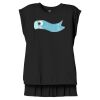 Women's Flowy Muscle Tee With Rolled Cuffs Thumbnail