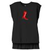 Women's Flowy Muscle Tee With Rolled Cuffs Thumbnail