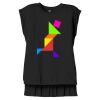 Women's Flowy Muscle Tee With Rolled Cuffs Thumbnail