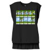 Women's Flowy Muscle Tee With Rolled Cuffs Thumbnail