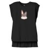 Women's Flowy Muscle Tee With Rolled Cuffs Thumbnail