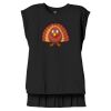 Women's Flowy Muscle Tee With Rolled Cuffs Thumbnail