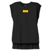 Women's Flowy Muscle Tee With Rolled Cuffs Thumbnail