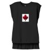 Women's Flowy Muscle Tee With Rolled Cuffs Thumbnail
