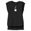 Women's Flowy Muscle Tee With Rolled Cuffs Thumbnail