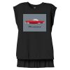 Women's Flowy Muscle Tee With Rolled Cuffs Thumbnail