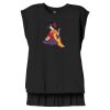 Women's Flowy Muscle Tee With Rolled Cuffs Thumbnail