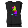 Women's Flowy Muscle Tee With Rolled Cuffs Thumbnail