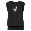 Women's Flowy Muscle Tee With Rolled Cuffs Thumbnail