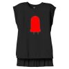 Women's Flowy Muscle Tee With Rolled Cuffs Thumbnail