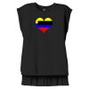 Women's Flowy Muscle Tee With Rolled Cuffs Thumbnail