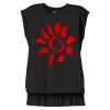 Women's Flowy Muscle Tee With Rolled Cuffs Thumbnail