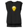Women's Flowy Muscle Tee With Rolled Cuffs Thumbnail
