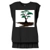 Women's Flowy Muscle Tee With Rolled Cuffs Thumbnail
