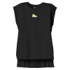 Women's Flowy Muscle Tee With Rolled Cuffs Thumbnail