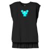 Women's Flowy Muscle Tee With Rolled Cuffs Thumbnail