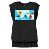 Women's Flowy Muscle Tee With Rolled Cuffs Thumbnail