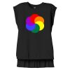 Women's Flowy Muscle Tee With Rolled Cuffs Thumbnail