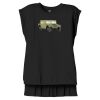 Women's Flowy Muscle Tee With Rolled Cuffs Thumbnail