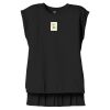 Women's Flowy Muscle Tee With Rolled Cuffs Thumbnail