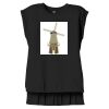 Women's Flowy Muscle Tee With Rolled Cuffs Thumbnail