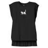 Women's Flowy Muscle Tee With Rolled Cuffs Thumbnail