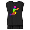 Women's Flowy Muscle Tee With Rolled Cuffs Thumbnail
