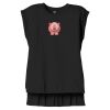 Women's Flowy Muscle Tee With Rolled Cuffs Thumbnail