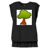 Women's Flowy Muscle Tee With Rolled Cuffs Thumbnail